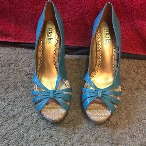 Woman’s Peep Toe Pumps